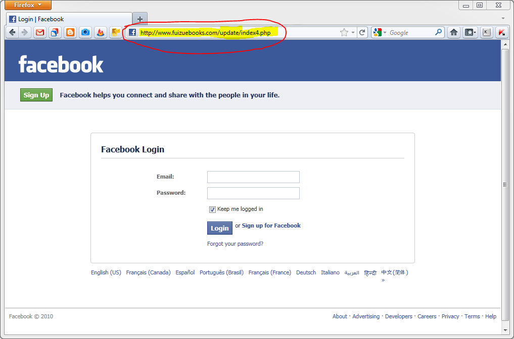Create A Phishing Site Facebook
